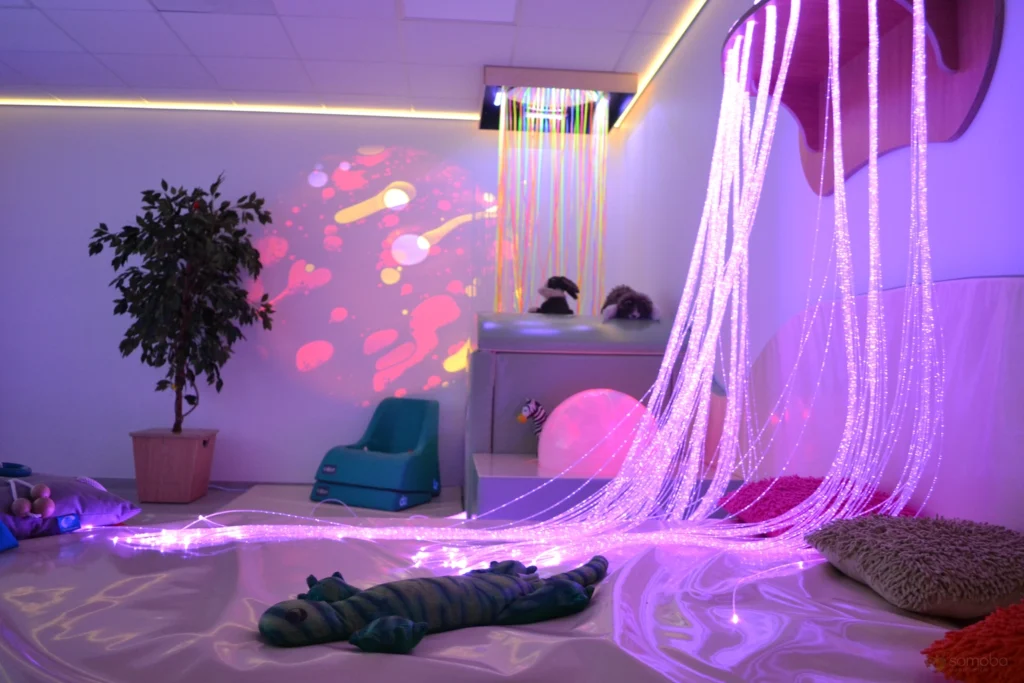 fibres optiques utilisées pour la stimulation multisensorielle