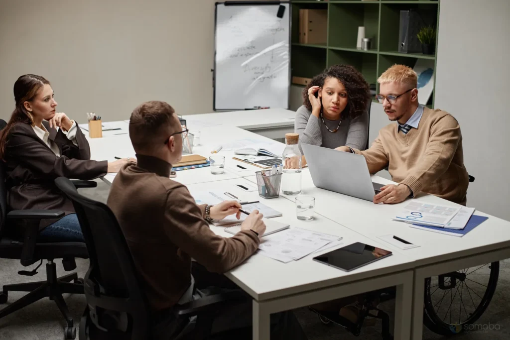 projet, discussion, professionnel