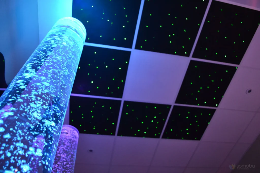 ciel étoilée, colonnes à bulles