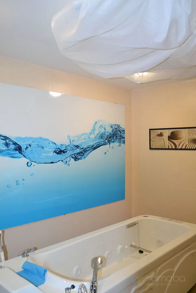 baignoire, eau, relaxation, détente